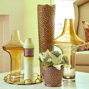 Round <b>Mirrored</b> Storage Tray With Gold Plated Chain Link Frame Modern Luxury Design For <b>Table</b> <b>Top</b> Use - Product Image 2