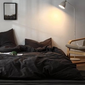 Juego de Edredón Color Lavanda Sólido con Fundas de Almohada, Ropa de Cama Moderna y Sencilla para el Hogar - Product Image 6