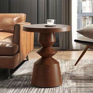 Nouvelle table d'appoint en bois de manguier marron au design moderne pour le salon, l'appartement, la villa, la maison et la décoration - Product Image 4