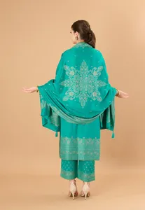 Ensemble de vêtements d'hiver en viscose de haute qualité Safaa, Salwar Kameez indien, costume en laine pour femmes, vente en gros - Product Image 5
