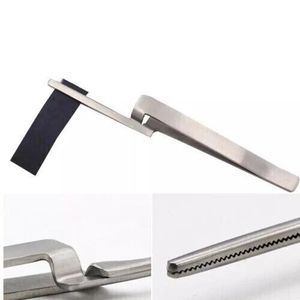 Pinzas dentales de acero inoxidable rectas con soporte para papel articulador, alicates dentados, instrumentos quirúrgicos dentales OEM - Product Image 1