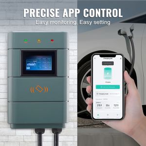 Level 2 Smart EV Charger 240V NEMA14 50 <b>Plug</b> 11.5 kW Adjustable 0-48A On-Board 24 Foot TP for Electric Vehicles <b>WiFi</b> 24 Foot TP - Product Image 6
