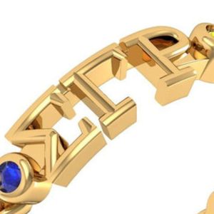แหวนเงินแท้ Sigma Gamma Rho ชุบทองคำสีเหลืองสำหรับผู้หญิง ดีไซน์หรูหรา สัญลักษณ์สมาคมนักศึกษาหญิงกรีก SGRHO เครื่องประดับนิ้วมือสำหรับสมาชิก - Product Image 6