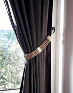 Braided Jute Curtain <b>Tiebacks</b> – Handmade Eco Natural Curtain Holders for Living Room and Bedroom Decoration - Product Image 6