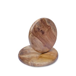 Planche à découper ronde en teck Gubuk Bali, écologique, pour une utilisation en cuisine intérieure - Product Image 1