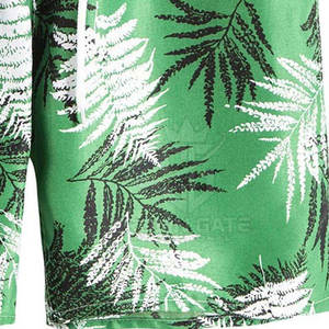 Shorts de plage pour hommes, séchage rapide, légers, avec logo personnalisé, taille haute, fermeture à cordon, en PU - Product Image 3