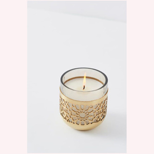 Designer Metal Candle Jar with Lid Custom Finish Decorative Candle Holder for Wholesale Buyers - Product Image 2