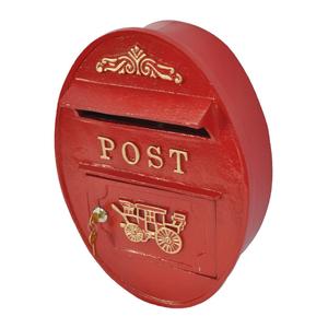 Wall Mount Oval Shape <b>Mailbox</b> For Home Customizable Weatherproof Antique Post Box For Decoration Christmas Event Supplies - Product Image 2