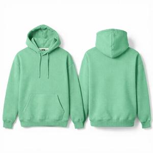 Sweat à capuche doublé brodé uni pour homme, automne-hiver, 100% coton polyester, haute qualité, logo personnalisé, pull-over écologique - Product Image 6
