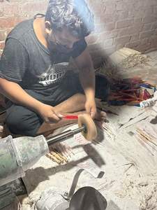 เข็มโครเชต์ดีไซน์สวยงามตามหลักสรีรศาสตร์ ขนาด 3 มม. 15 มม. ความยาว 20 ซม. ชุดโครเชต์หรูหราทำมือ อุปกรณ์เย็บปักถักร้อย - Product Image 5