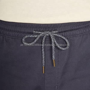 Pantalones cortos informales para hombre de calidad superior del fabricante de Pakistán, pantalones de cintura media de algodón ligero, más estampado con cordón - Product Image 5