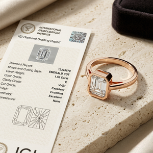 Anillo de Diamante Cultivado en Laboratorio con Certificación IGI de 2 Quilates, Corte Brillante, Engaste de Bisel, Oro Rosa de 9K, para Compromiso, Aniversario, Fiesta, Proveedor de Fábrica - Product Image 3