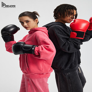 ชุดวอร์มผ้าฝ้ายหนา 450GSM |   ชุดเซ็ตเสื้อฮู้ดดี้โอเวอร์ไซส์และกางเกงจ็อกเกอร์ผ้าฟลีซคอตตอน 100% แบบสั่งทำ - Product Image 3