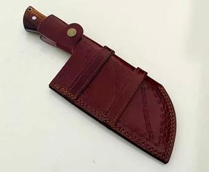 Couteau de chef personnalisé en acier Damas de haute qualité, lame tranchante, revêtement antiadhésif, compatible lave-vaisselle, ambidextre, sur mesure - Product Image 3