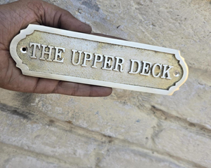 Brass Plaque Vintage Nautical Door Sign Decorative Metal Wall Plaque Personalized Ship Deck Sign Custom Room <b>Name</b> <b>Plate</b> - Product Image 4