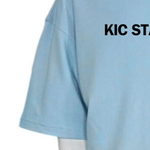 Camiseta de Manga Corta para Hombre, Corte Regular, 100% Algodón, Transpirable, Color Sólido, Hombros Caídos, con Logotipo Personalizado, Venta al Por Mayor, OEM, Estilo Urbano - Product Image 2