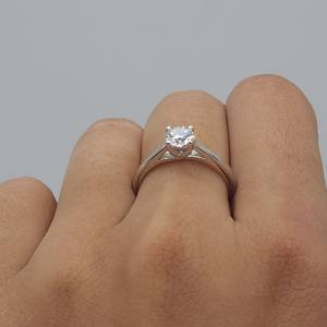 Gold 0.50 CT Lab Grown <b>Diamond</b> Work <b>Ring</b> for Women | Trendy IGI Certified Handmade <b>Diamond</b> <b>Ring</b> | Luxury Bridal Anniversary - Product Image 3