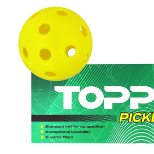 Matériel de Pickleball standard 24 trous jaune néon 74MM aramide noyau en nid d'abeille Pickleball pour une utilisation en intérieur - Product Image 1