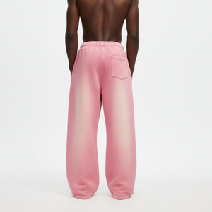 Pantalon de jogging ample style hip-hop de haute qualité avec taille élastique et délavage soleil, prix de gros abordable - Product Image 4