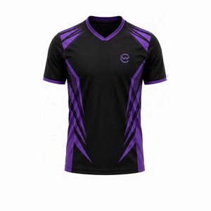 Maillot de football personnalisé de haute qualité pour équipe, impression par transfert thermique, manches longues, respirant, séchage rapide, évacuation de l'humidité - Product Image 1
