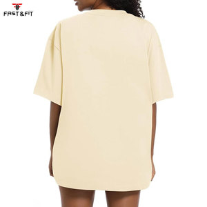 Camiseta Casual Oversize para Mujer, de Verano, Manga Corta, con Logotipo, 100% Algodón, Corte Regular, Diseño Liso con Plumas, Ecológica - Product Image 6