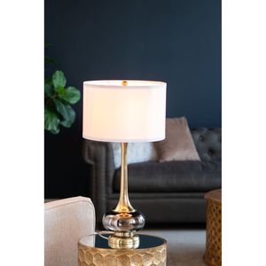 D15x29 <b>Table</b> <b>Lamp</b> with <b>Glass</b> Drum <b>Shade</b> Assembly Required - Product Image 1