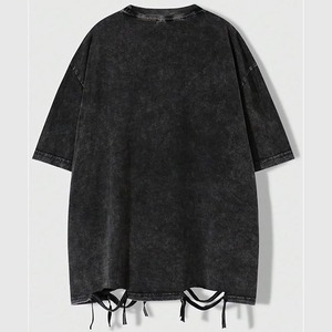 T-shirt vintage de haute qualité pour homme, imprimé numérique, effet vieilli, style streetwear américain, tee-shirt oversize de créateur - Product Image 2