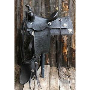 Silla de Montar Inglesa de Cuero Genuino de Color Negro, Hecha con Piel de Animal Real, para Carreras de Caballos, para Adultos, Sillas Australianas para Montar a Caballo, Venta al por Mayor - Product Image 1