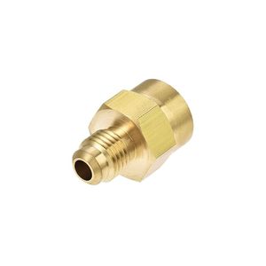 ข้อต่อท่อทองเหลืองแบบหกเหลี่ยม ขนาด 1/8 NPT เกลียวในต่อเกลียวนอก สำหรับแรงดันต่ำ ใช้กับระบบประปา - Product Image 3