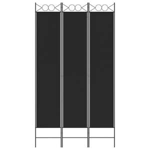 ฉากกั้นห้องผ้าสีดำ 3 แผง ขนาด 47.2"x86.6" พร้อมฉากกั้น - Product Image 3