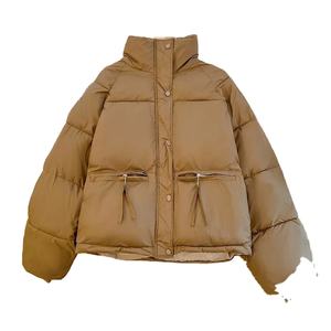 Nueva moda de invierno, abrigo ligero de algodón añadido, chaqueta acolchada gruesa de ajuste holgado recortada para mujer - Product Image 6