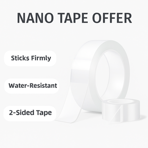 Hot Sale Nano Double Sided <strong>Tape</strong> Strong Adhesion Reusable Removable Waterproof Multi Sizes Wholesale - Product Image 3