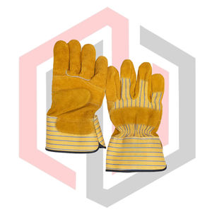 Guantes Reforzados de Cuero para Trabajo de Construcción, Resistentes al Fuego, Antidesgarro, Sin Silicona, Sin Polvo, Transpirables, Anti-Calor - Product Image 1