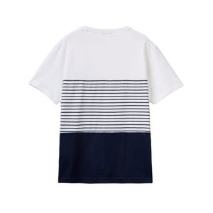 High Quality Short Sleeve Striped T-Shirts Custom <b>Tunics</b> Top Made From Cotton/Bamboo Fiber - Product Image 1