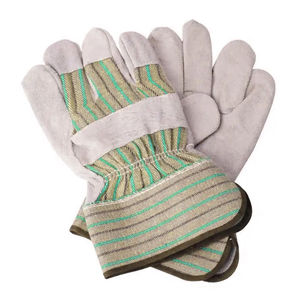 ถุงมือทำงานคุณภาพสูงสำหรับงานบ้าน งานก่อสร้าง งานสวน ถุงมือหนังนิรภัยสำหรับทำงาน ปลอดภัยสูงสุด รับผลิตแบบ OEM - Product Image 5