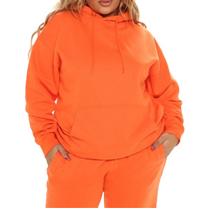 Conjunto Deportivo Naranja para Mujer, Pantalones Deportivos Naranja para Mujer, Sudadera con Capucha Naranja para Mujer, Regalo para Ella, Chándal Naranja para Mujer - Product Image 1