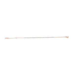 Pulsera de tenis chapada en oro rosa con diamantes de talla redonda de 0.47 ct y engaste de garra para uso diario de mujeres y hombres, regalo de lujo para fiestas - Product Image 6