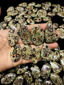 Piedra Preciosa de Jaspe Cocodrilo 100% Natural, Pulida a Mano, Suministro a Granel para la Fabricación de Joyas, FAIJAN GEMS Rajasthan - Product Image 2