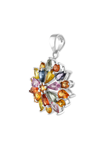 Colgante de Zafiros Múltiples en Plata de Ley 92.5 KLSP-50188 - Product Image 2