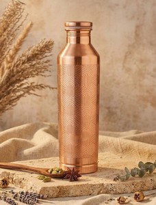 Pure <b>Copper</b> <b>Drinking</b> <b>Bottle</b> Reusable Water <b>Bottle</b> For Everyday Hydration Home Office Travel - Product Image 5