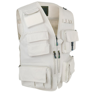 Gilet cargo léger en toile respirante pour homme, gilet cargo sans manches respirant pour l'été, pour les activités de plein air - Product Image 4