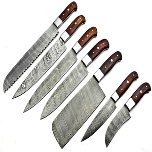 Professional Hand Forged Pattern Steel <b>Knives</b> <b>Sharp</b> Blades Comfortable Handles Damascus Steel Handmade Kitchen Chef <b>Set</b> - Product Image 5
