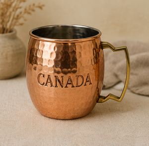 Taza de Cobre Puro Martillada a Mano, Taza de Cobre Grabada Premium de la India, Taza Decorativa de Cobre para Beber, Taza de Cobre Hecha a Mano por Artesanos - Product Image 2