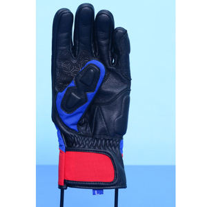 Guantes deportivos KADIA para carreras de motos, guantes de cuero negro, azul y rojo, equipo de protección para motociclistas, guantes ajustables con certificación CE - Product Image 2