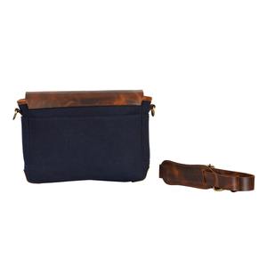 Bolso de Hombro Cruzado de Lona y Cuero Hecho a Mano para Cámara DSLR, Fotografía y Viajes LCCB-0008 - Product Image 5