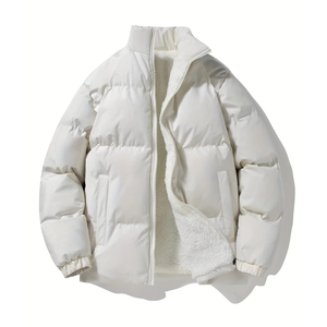 2025 Brand New High Quality Custom Made Spring Men's Stand Bubble <b>Jacket</b> Puffer Coat Lightweight Zipper Front Logo High Street - Product Image 1