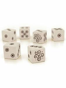 Dés en os de buffle véritable, faits à la main, polis, naturels, écologiques, pièces de jeu d'art populaire par Curio Craft - Product Image 5