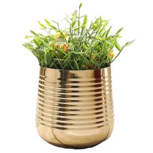 Meilleures ventes : Jardinière moderne en fer galvanisé naturel, à nervures, pour décoration extérieure, pot de fleurs pour jardin - Product Image 6
