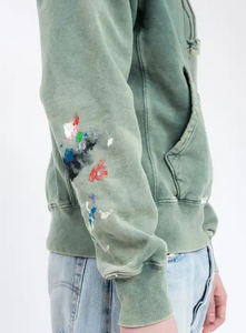 Hot Sale Unique <b>Design</b> Men's Winter Acid Wash Solid Hoodies Breathable Quick Dry Durable Cotton/Polyester Customizable - Product Image 3