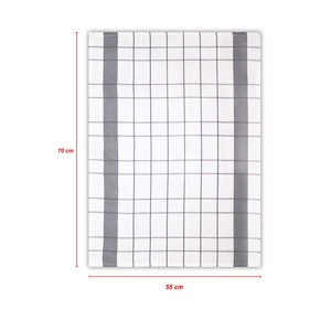 Serviette de cuisine à motif à carreaux, 100% coton, douce et à séchage rapide, pour une utilisation en cuisine, au meilleur prix en provenance d'Inde - Product Image 5